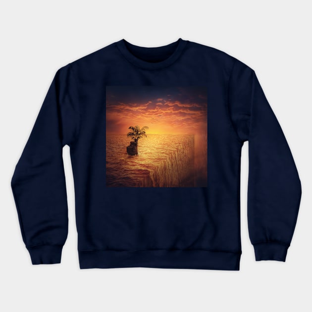 at the edge of the seas Crewneck Sweatshirt by psychoshadow